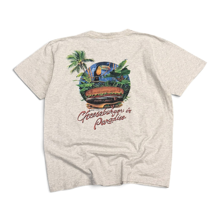 Vintage Cheeseburgers in Paradise T-Shirt Grey (XL)