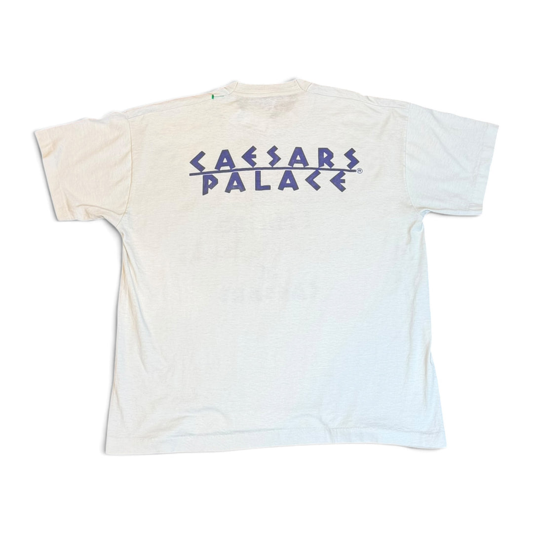 90's Vintage Cesar's Palace White Graphic T-Shirt (L)