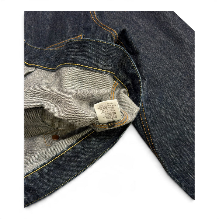 Kapital Raw Denim Dark Blue Trucker Jacket (L)