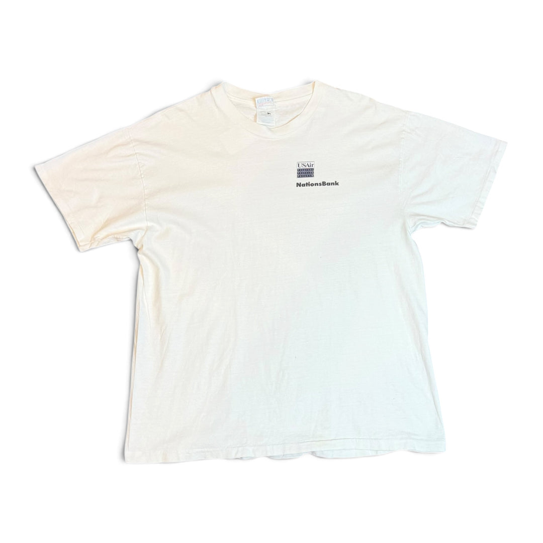90's Vintage US Air White Graphic T-Shirt (XL)