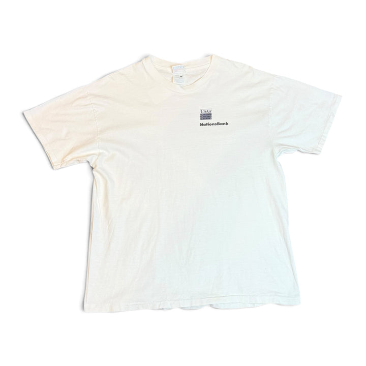90's Vintage US Air White Graphic T-Shirt (XL)