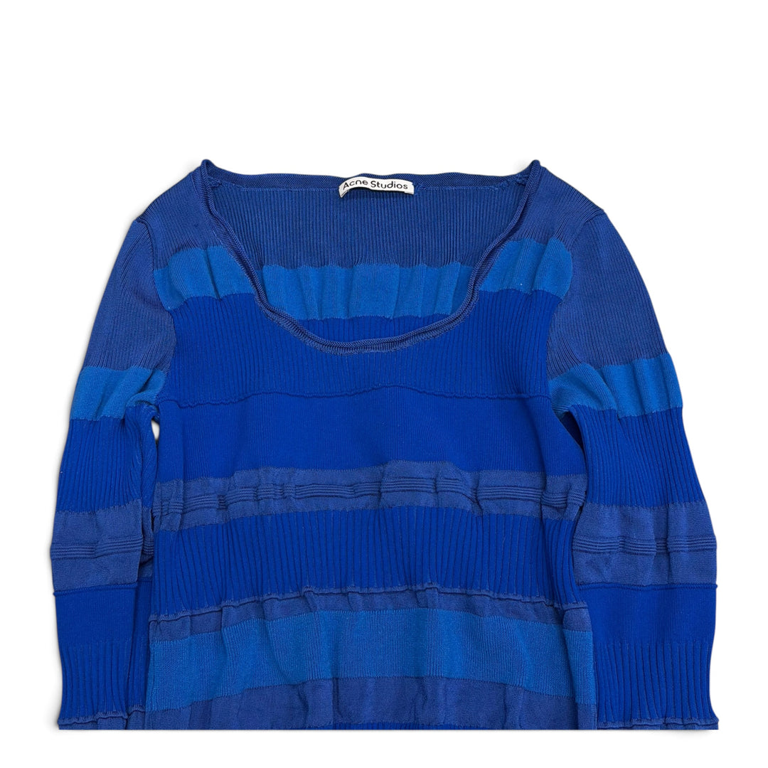Acne Studios Rib Sweater Top Blue (XS)