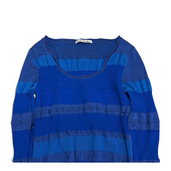 Acne Studios Rib Sweater Top Blue (XS)