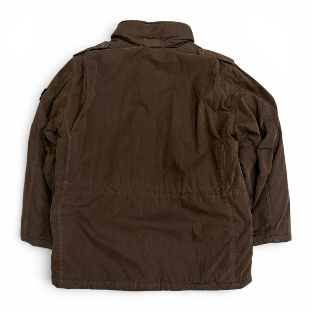 Vintage Cp Company Puffer Jacket Brown (XS)