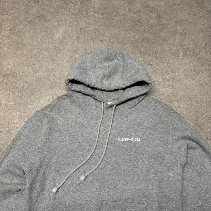 Places + Faces Grey Pullover Hoodie (S)