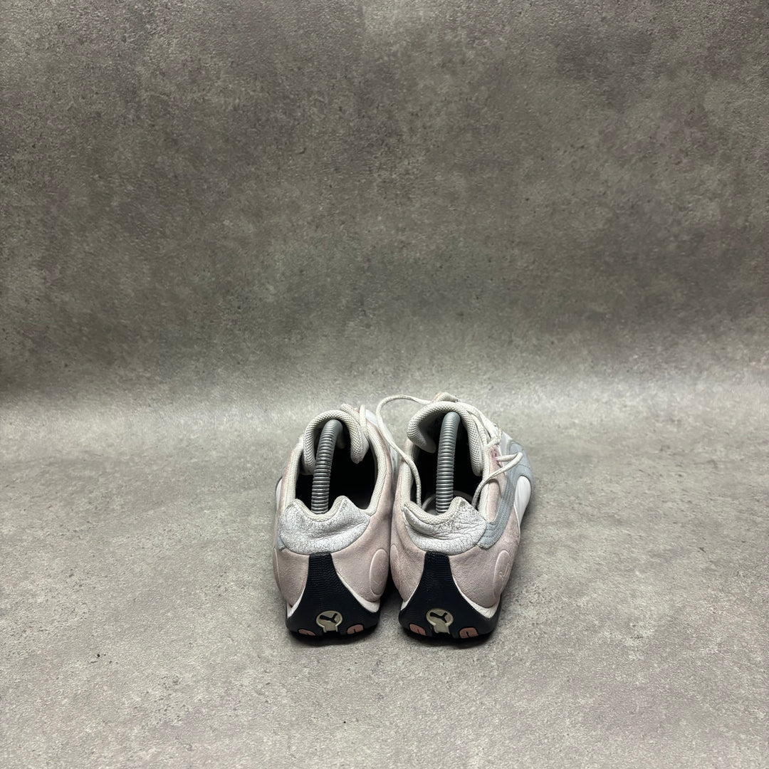 Vintage Puma Women's White, Silver & Pink Trainers (UK6.5)