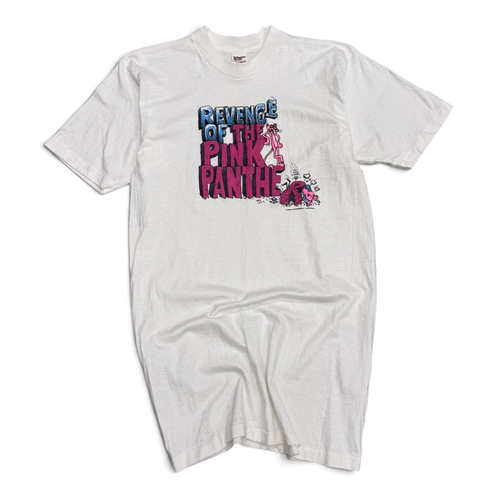 1978 Vintage Pink Panther White Graphic T-Shirt (M)