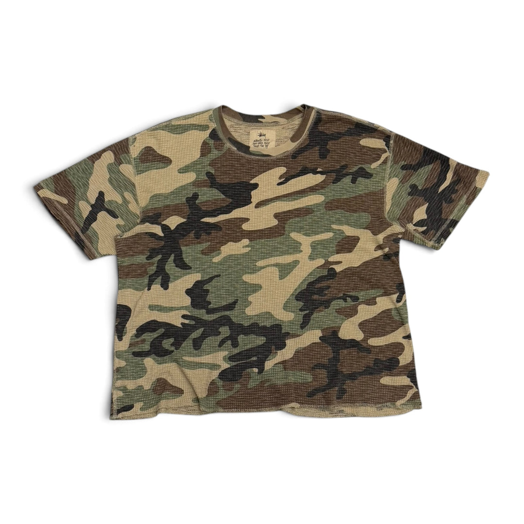 Stussy Pigment Dyed Camo Thermal T-Shirt (L)