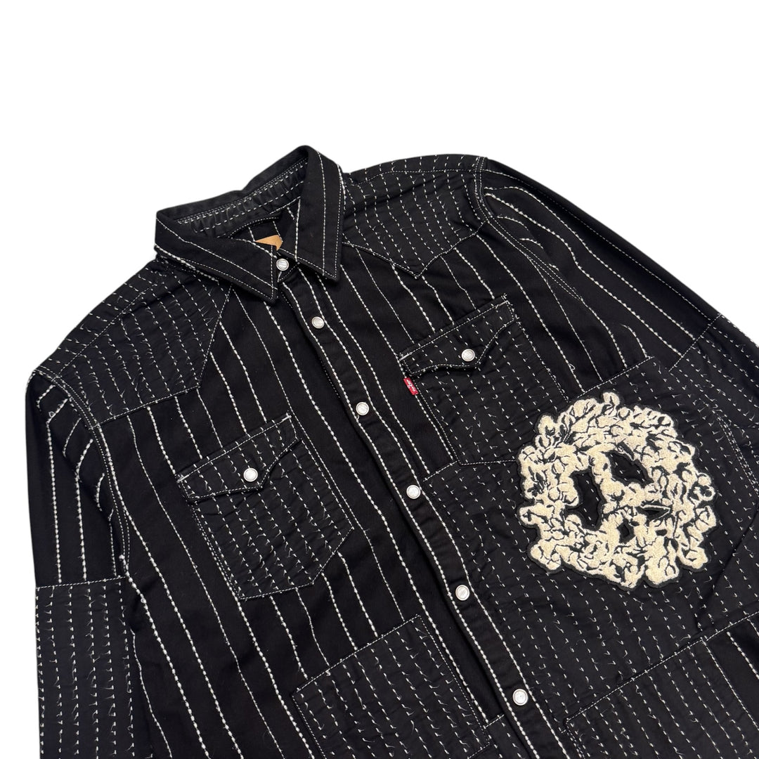 Levi’s x Denim Tears Black Embroidered Shirt Jacket (L)