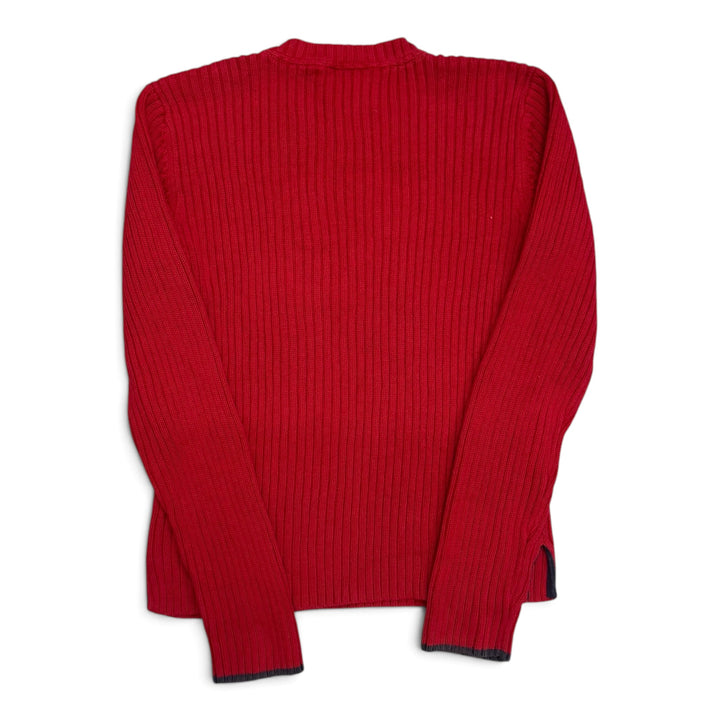 Vintage Polo Ralph Lauren Red Big Flag Knitted Jumper (M)