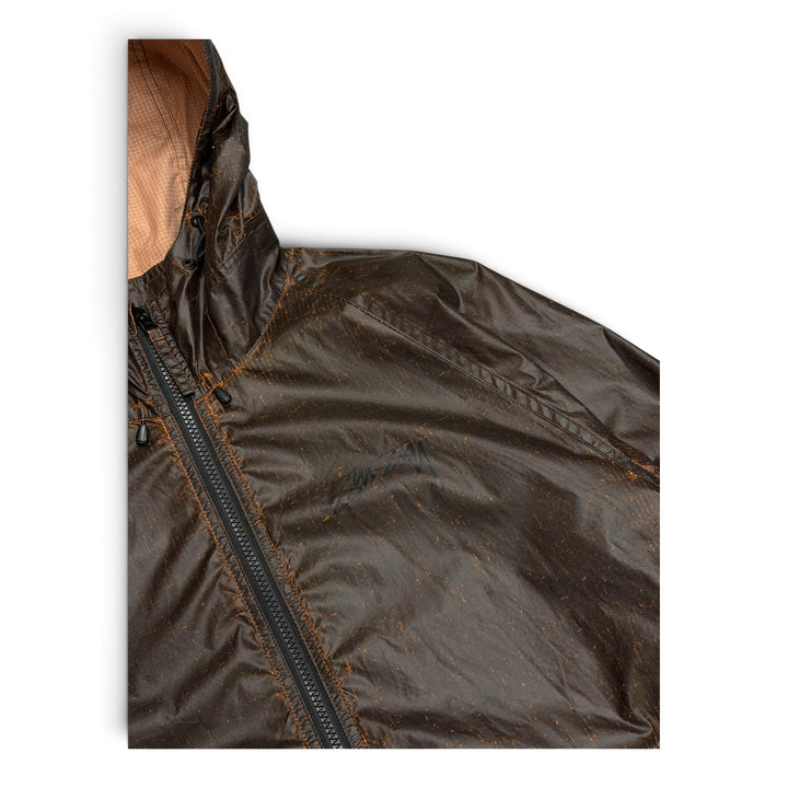 Stussy Brown Beach Shell Cracked Ripstop Jacket (M)