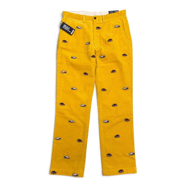 Palace x Ralph Lauren Yellow Corduroy GTI Trousers (32)