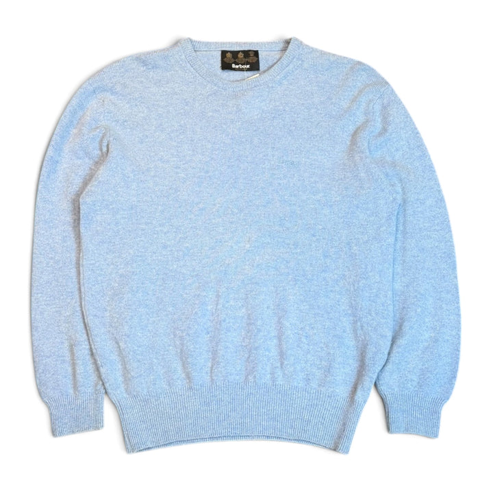 Vintage Barbour Light Blue Wool Knitted Sweater (XL)