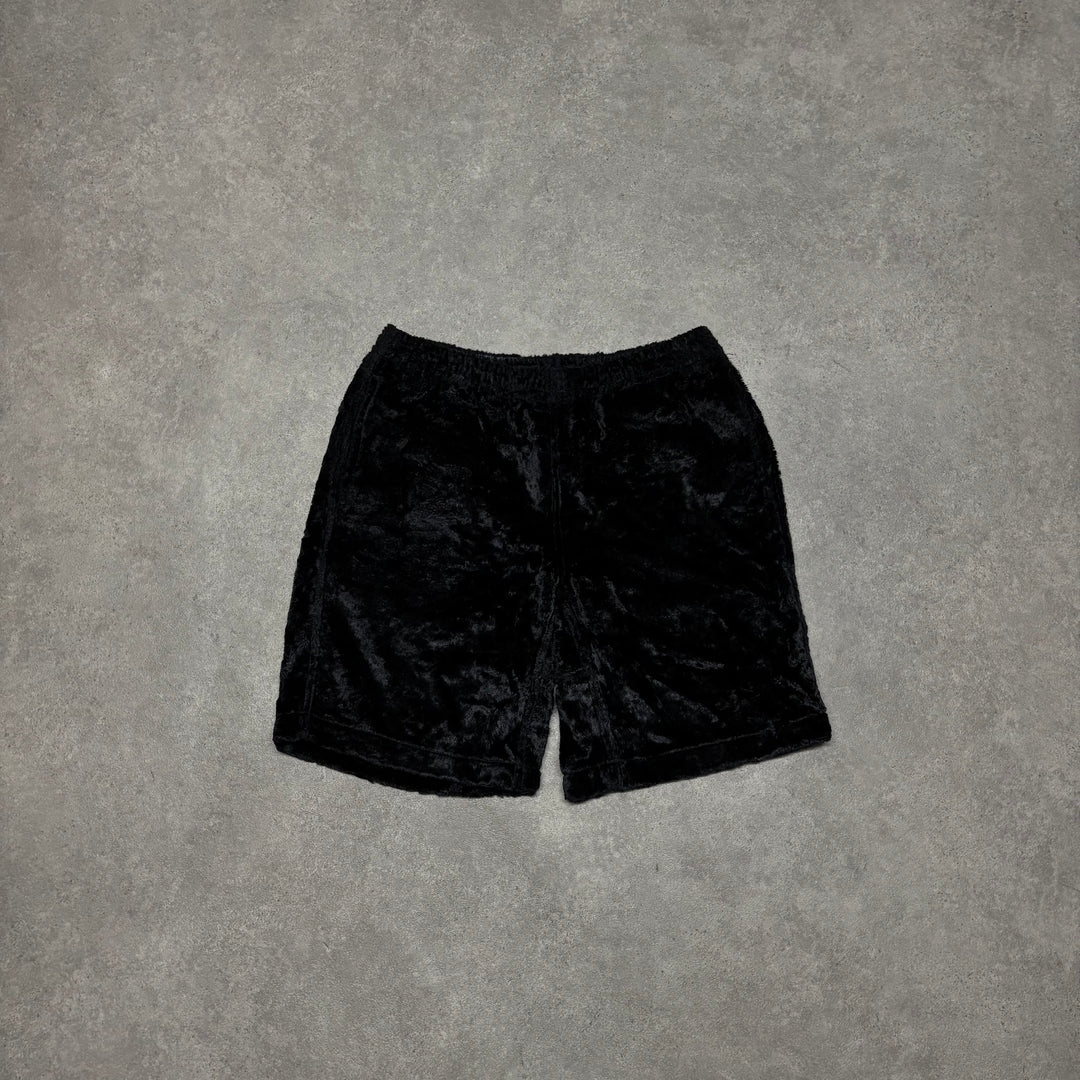 Supreme Fuzzy Pile Black Shorts (M)