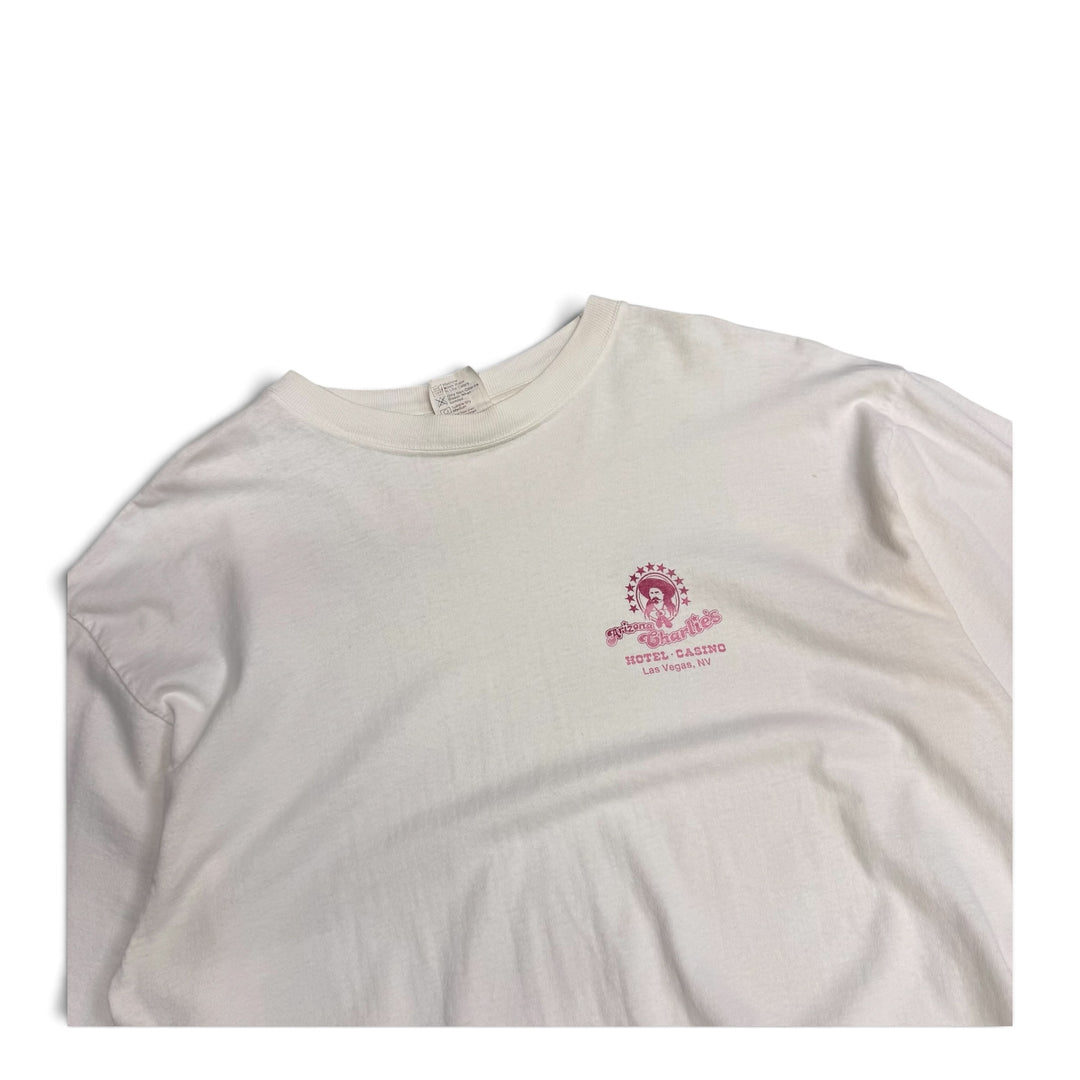 Vintage Single Stitch Arizona Charlies Graphic T shirt White (XL)