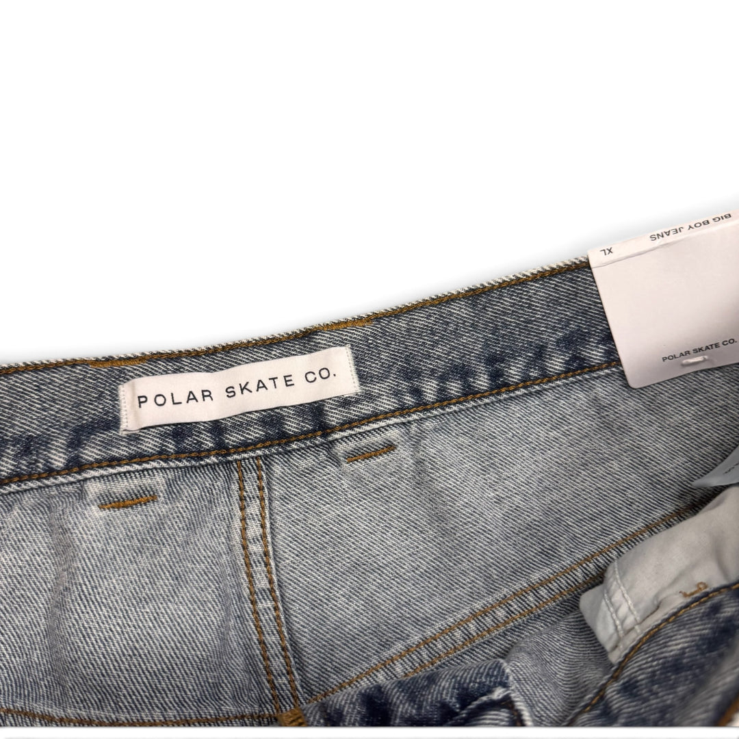 BNWT Polar Skate Big Boy Washed Blue Denim Jeans (XL)