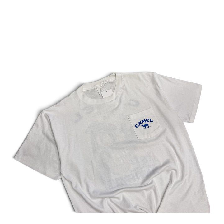 Vintage 90's Single Stitch  Camel Graphic T Shirt White (XL)