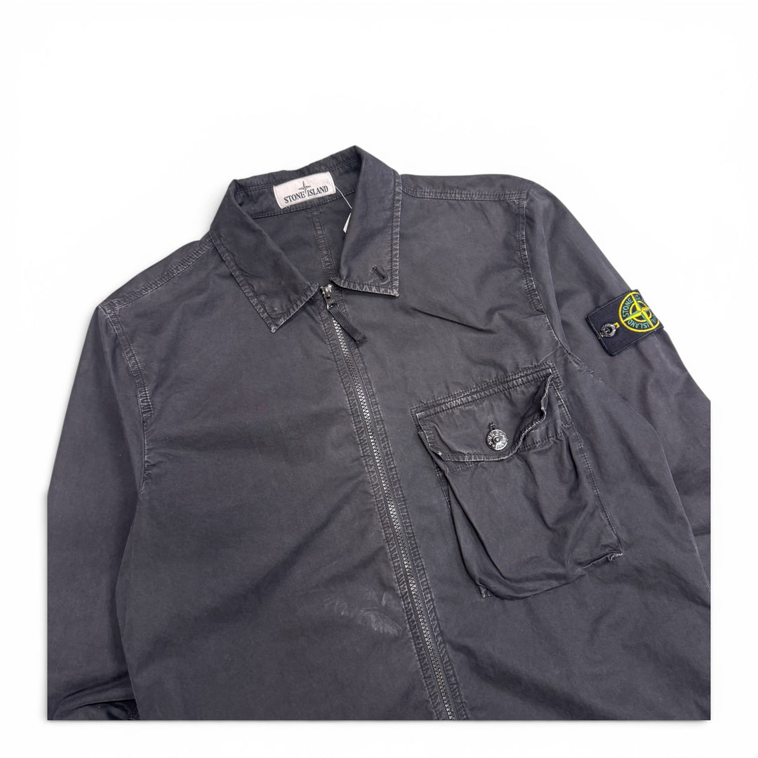 Stone Island Zip Up Shirt Jacket Navy (M)