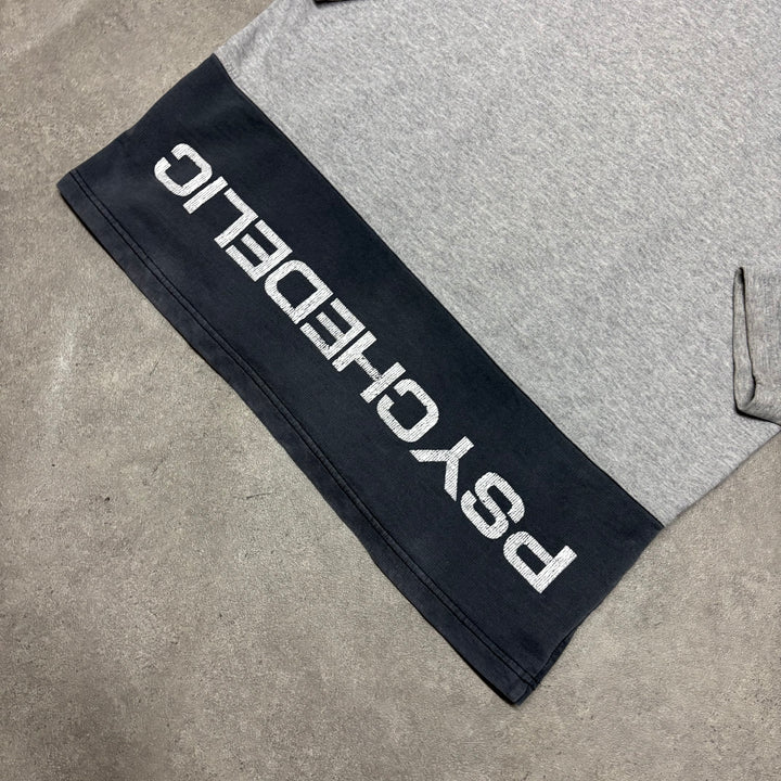 90's Vintage Fish Bone Grey Graphic Sweatshirt (L)