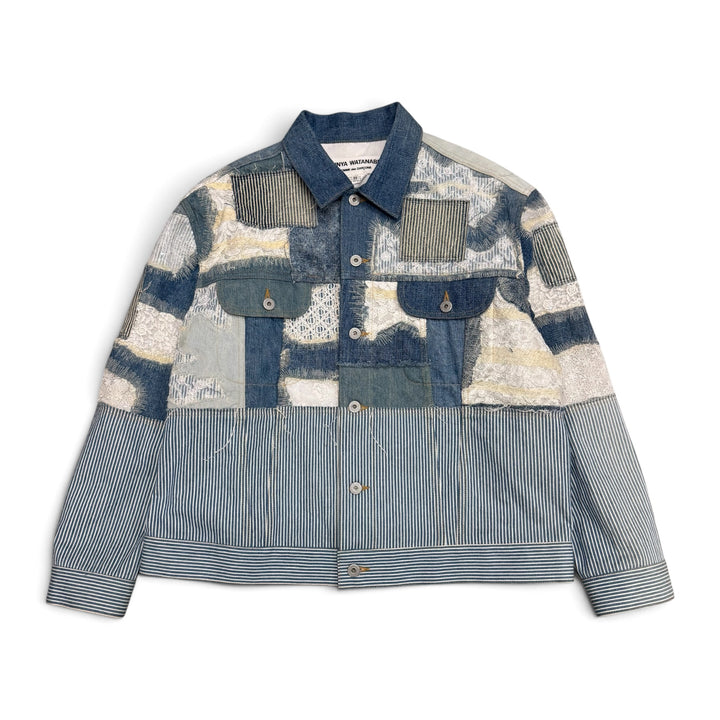 Junya Watanabe Patchwork Denim Jacket Blue (XS)