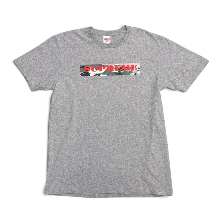 Supreme Hard Core Camo Box Logo T shirt Grey (M)