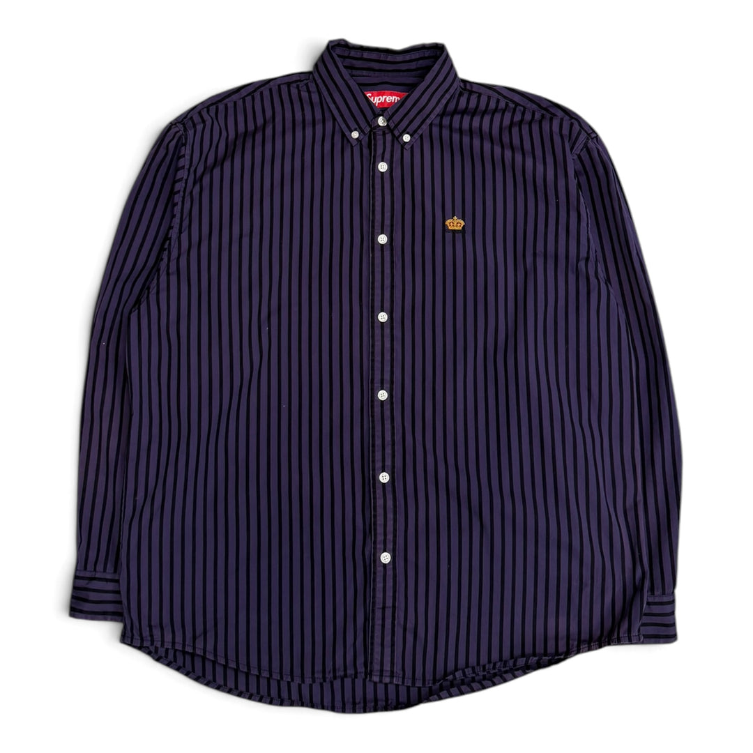 Supreme Stripe Shirt Purple (M)