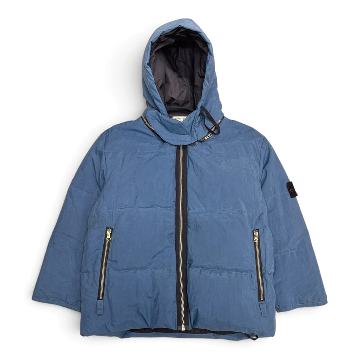 Vintage AW2000 Stone Island Pure Metal Shell Steel Jacket Blue (M)