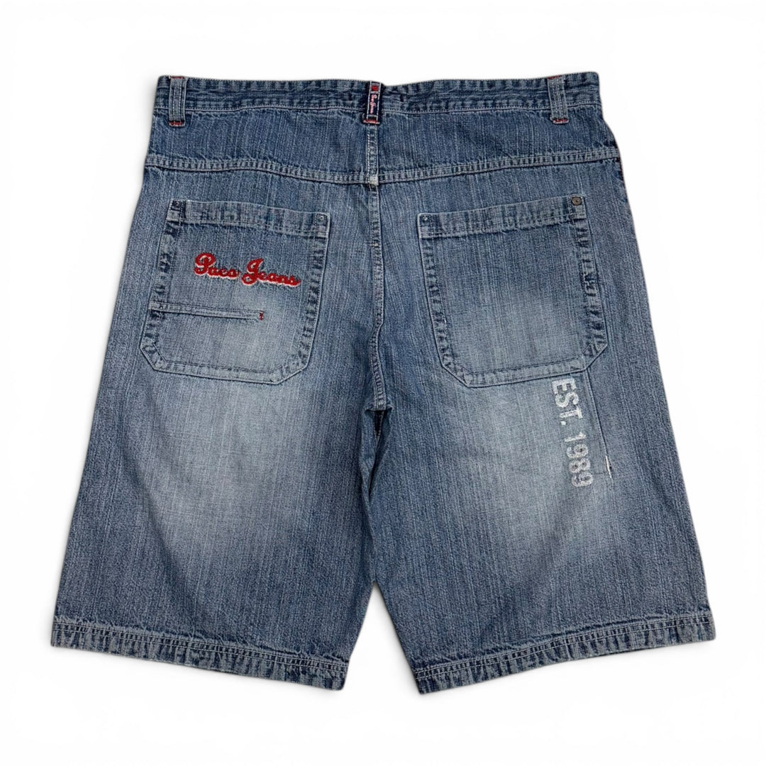 Vintage Paco Jeans 90's Baggy Denim Shorts Blue (40")