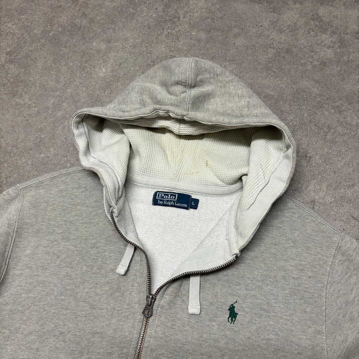Vintage Polo Ralph Lauren Grey Pullover Hoodie (L)