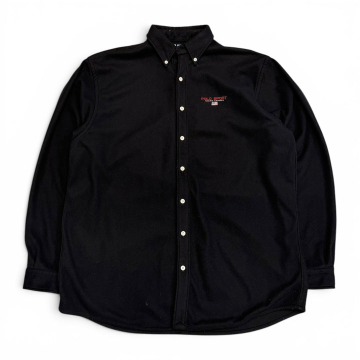 Vintage Polo Ralph Lauren Sport Fleece Shirts Black (L)