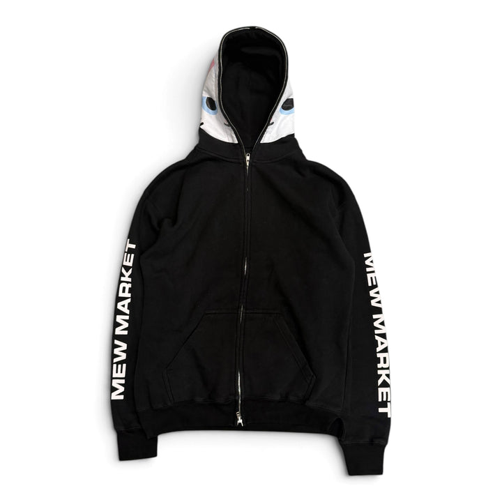 Market Kitten Black Full Zip Hoodie (M)
