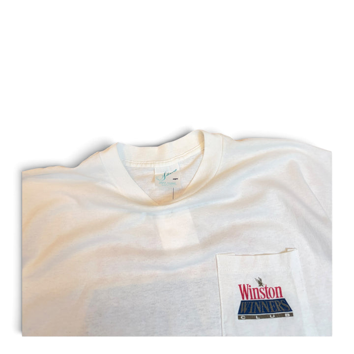 90's Vintage Winston White Graphic T-Shirt (XL)