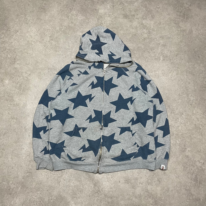 A Bathing Ape Bape Relaxed STA Pattern Hoodies (L)