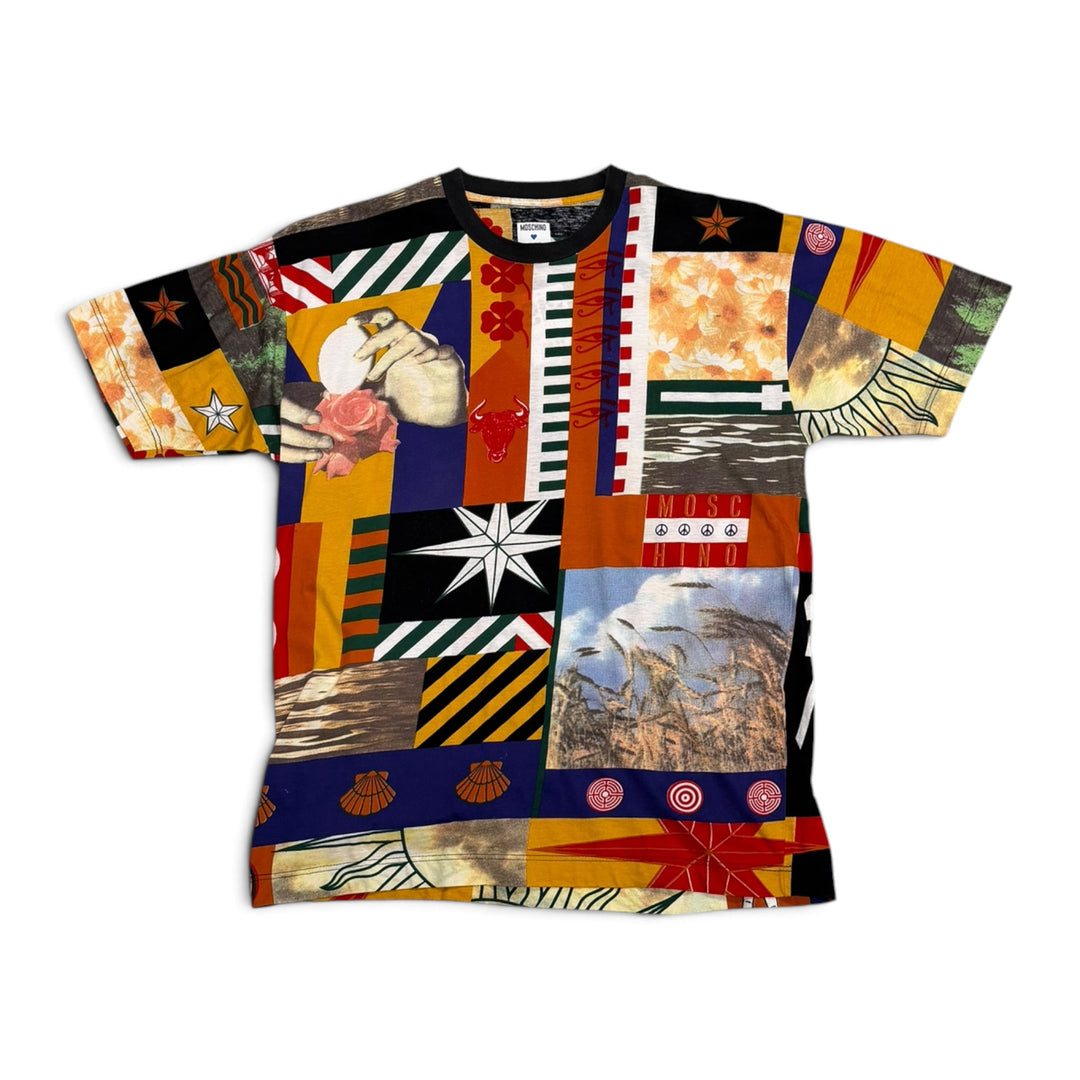 Vintage 90's Moschino Graphic T shirt Multi (L)