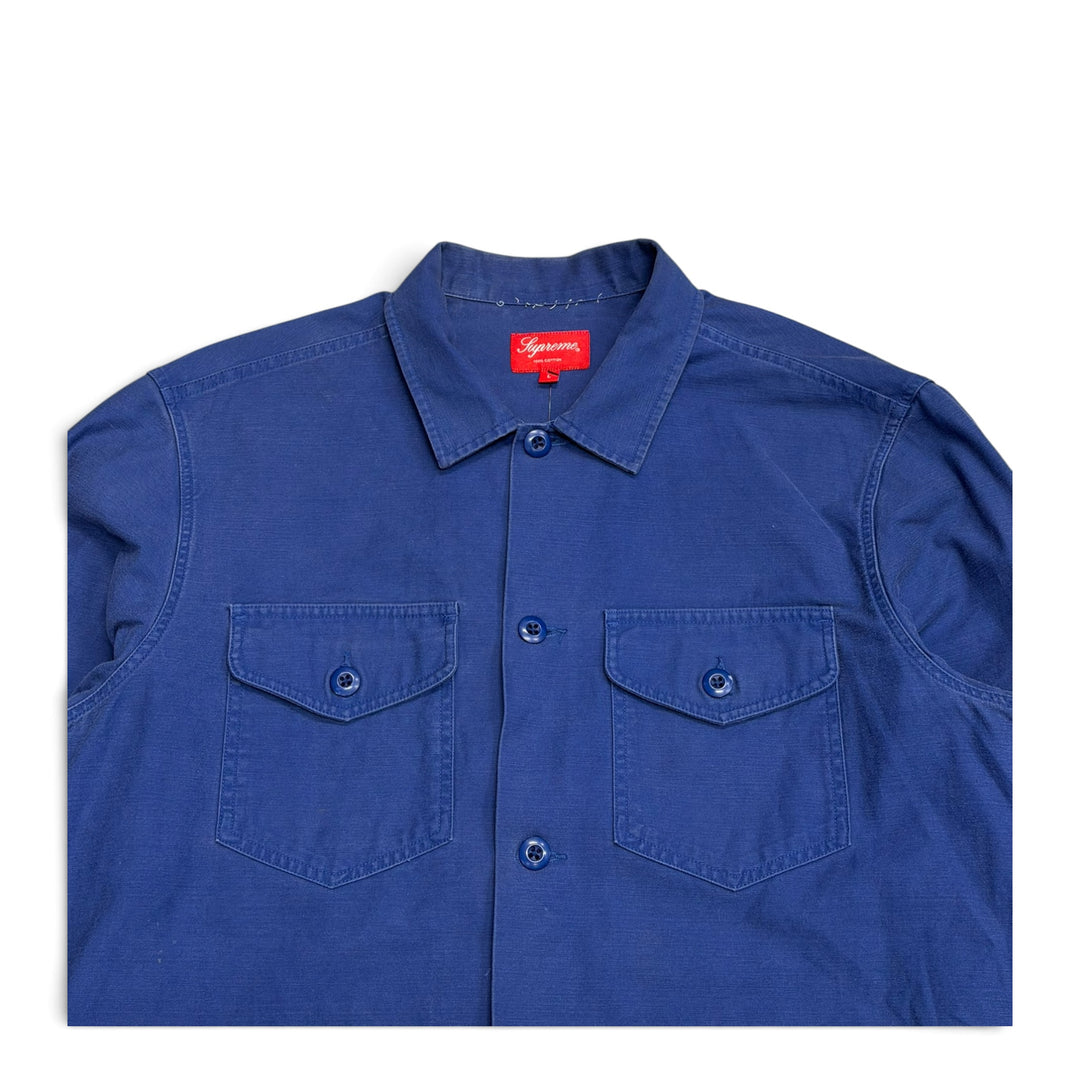Supreme Blue Army Patchwork Chore Jacket (L)