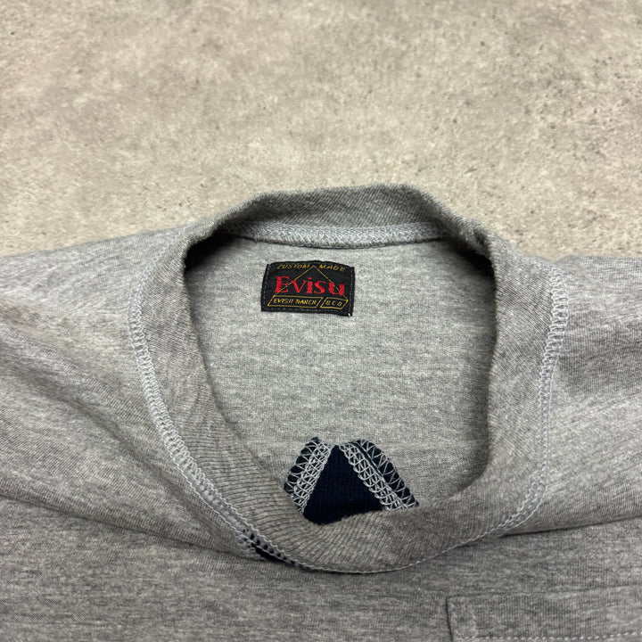 Evisu Grey Pocket Longsleeve T-Shirt (L)