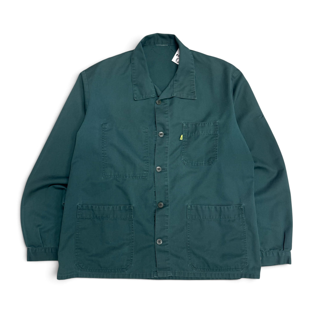 Vintage Distressed Green French Chore Jacket (L)