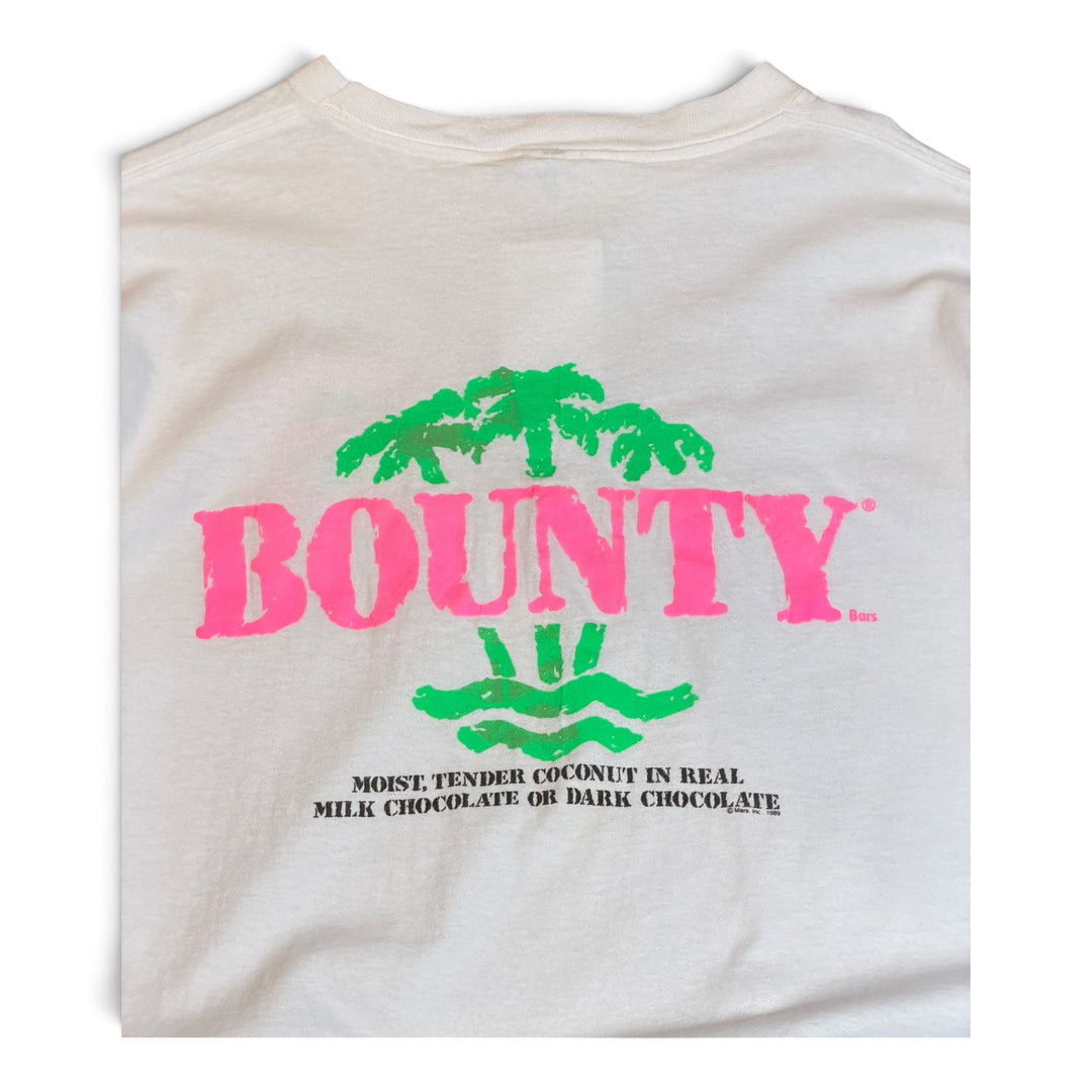 80's Vintage Bounty Promo White Graphic T-Shirt (XL)