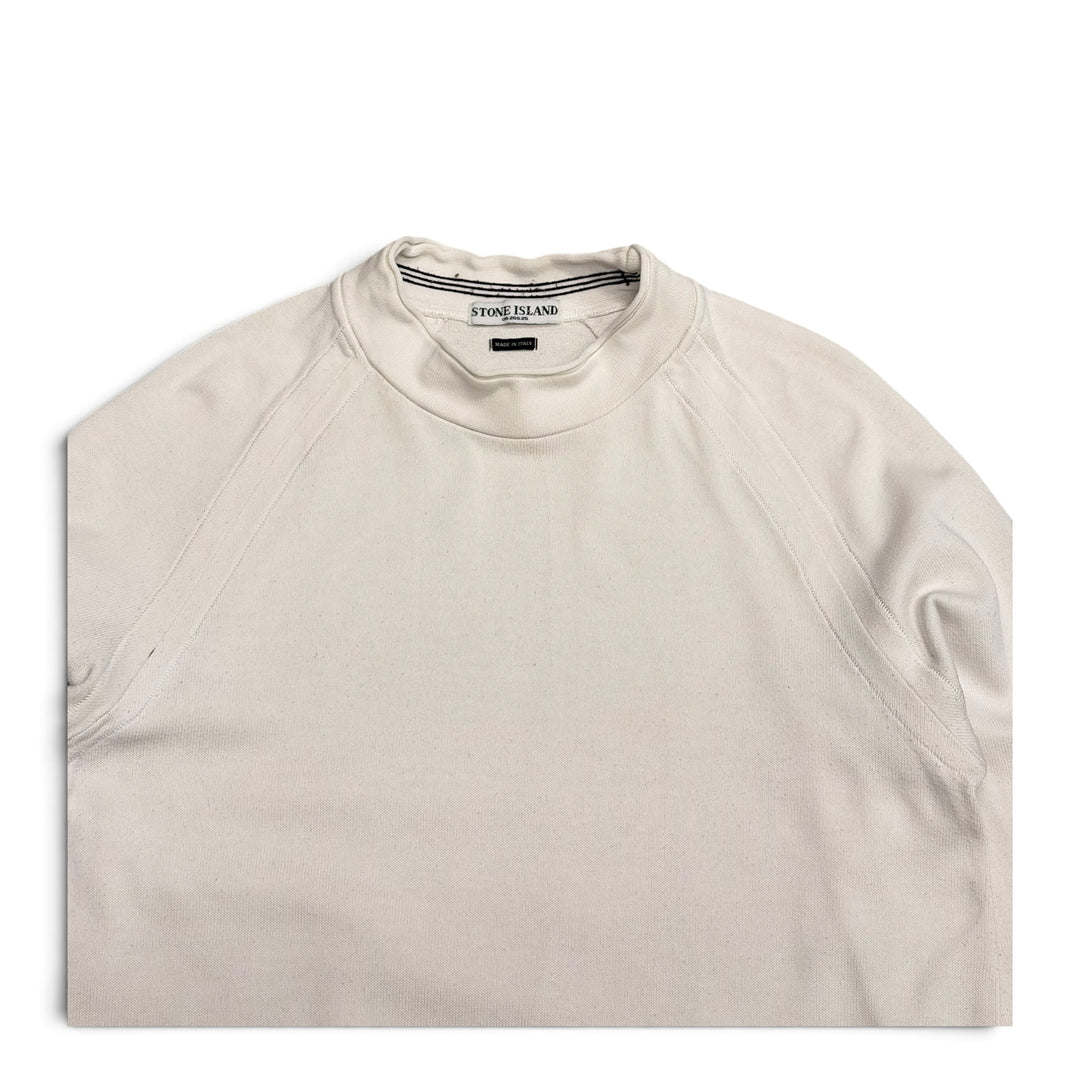 Vintage Stone Island Crew Neck Knitted Jumper White (L)