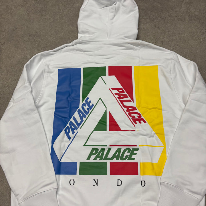 Palace Tri-Emb White Pullover Hoodie (XL)