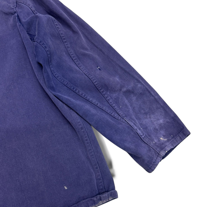 Vintage Distressed Faded (M)Blue French Chore Jacket