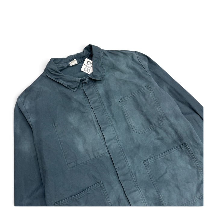 Vintage Distressed Faded Green French Chore Jacket (L)