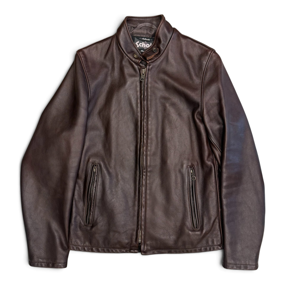 Vintage Schott Real Leather Jacket Brown (S)