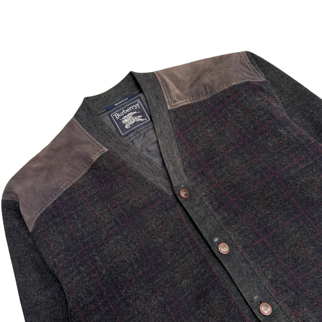 Vintage Burberrys Button Up Cardigan Grey (M)