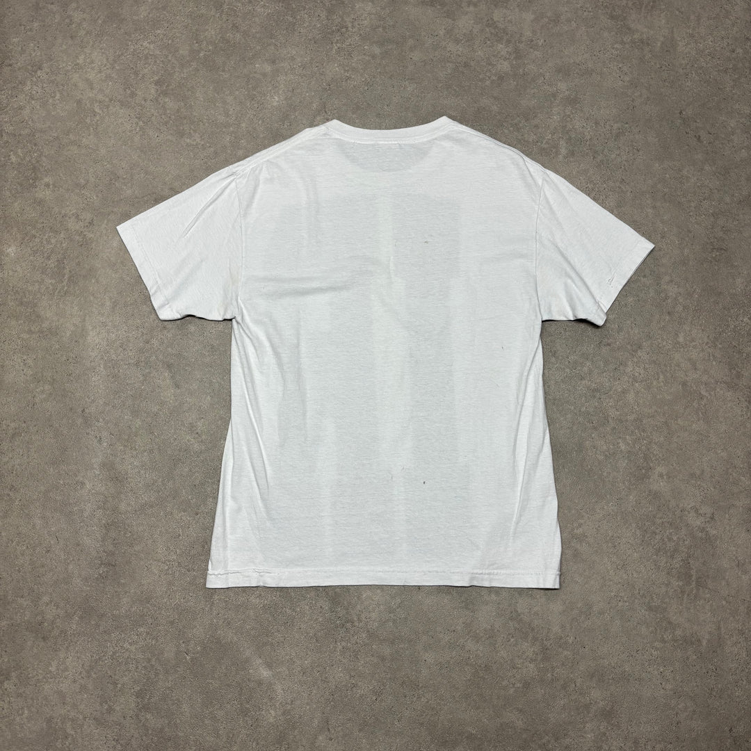 IRAK White 'IR' Graphic T-Shirt (L)