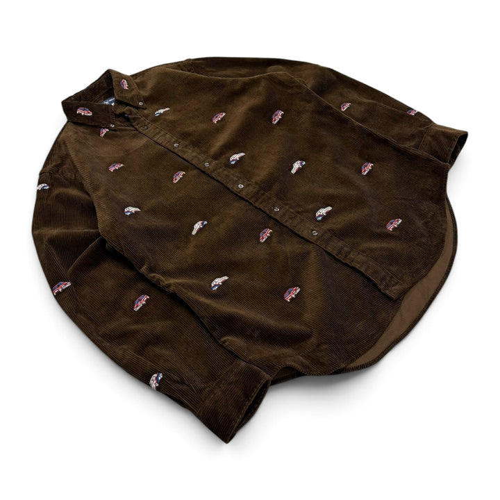Palace x Polo Ralph Lauren Brown Corduroy GTI shirt (M)