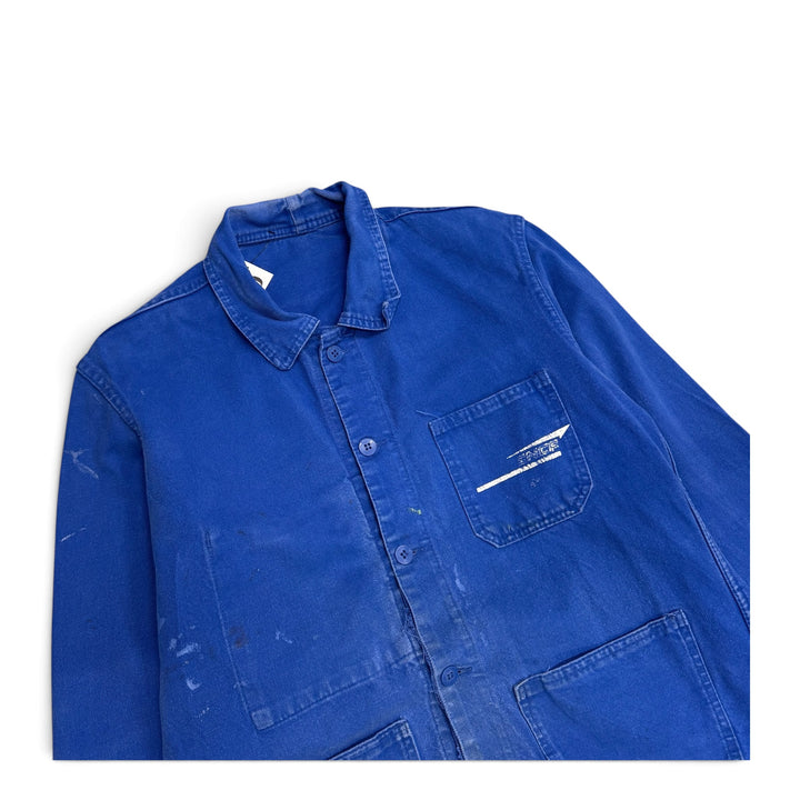 Vintage Distressed Blue French Chore Jacket (M)