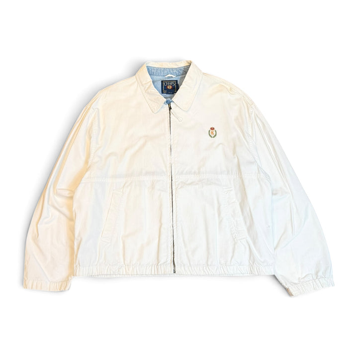 Vintage Chaps Ralph Lauren White Harrington Jacket (L)