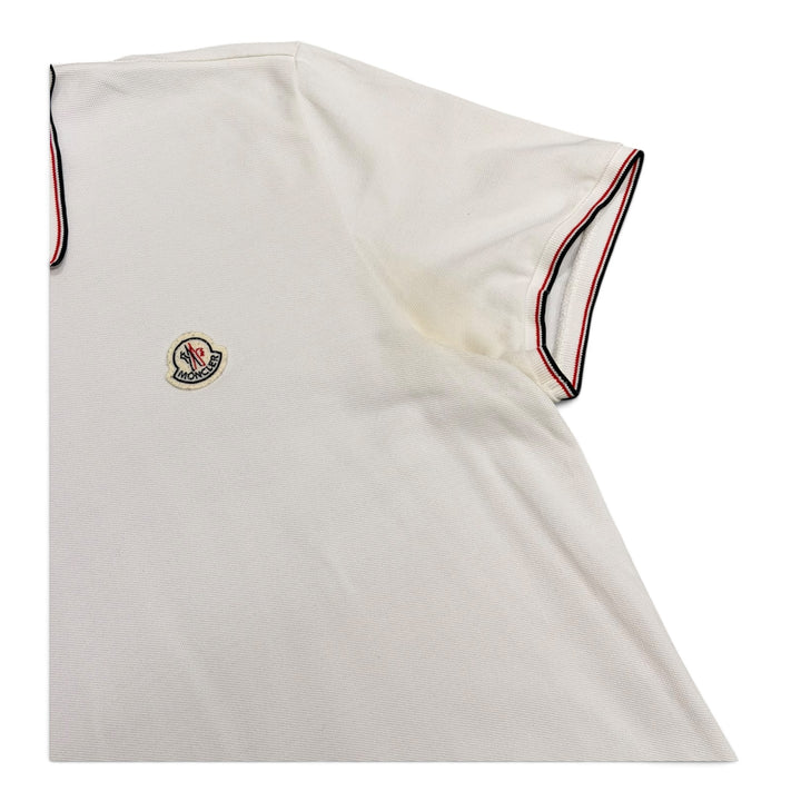 Vintage Moncler Polo T Shirt White (XL)