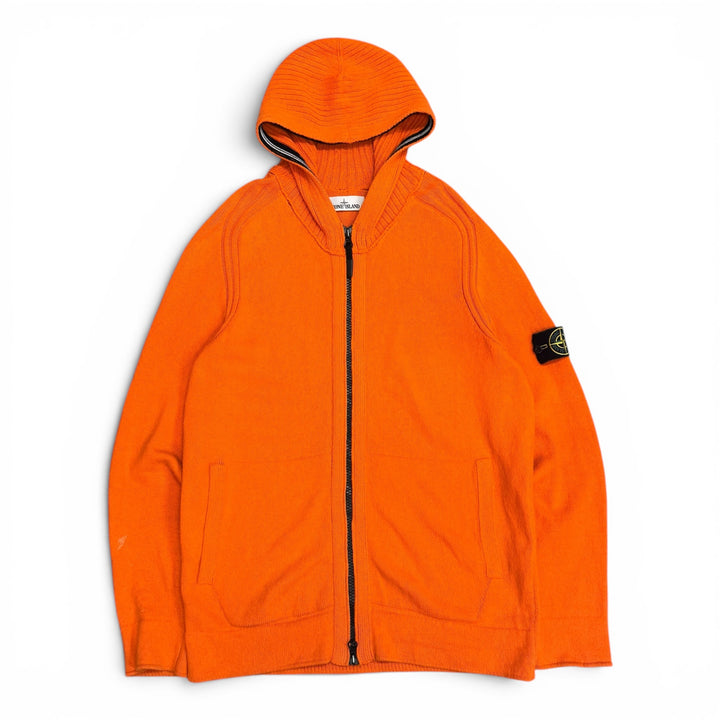 Stone Island Full Zip Up Hoodies Orange (XXL)